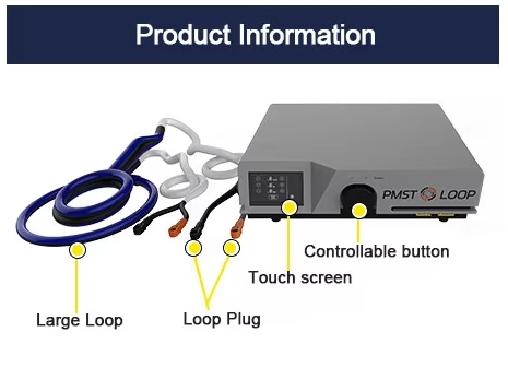 Physio Magneto Pmst Loop Frequency Pulse Magnetism Field Physical Therapy Device for Relief Back Shoulder Pain
