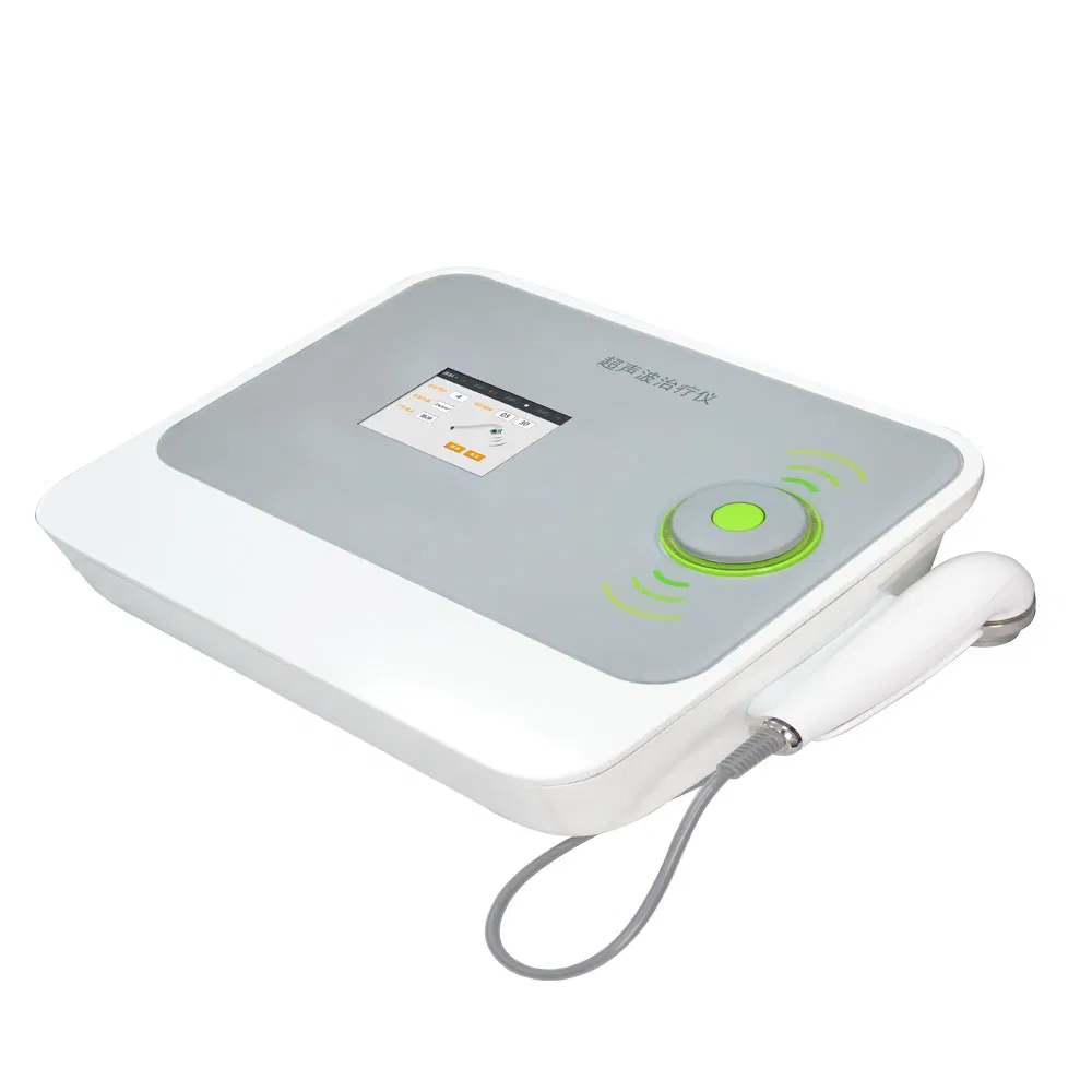 2 Probes Ultrasound Facial Body Skin Massager Therapy Ultrasonic Beauty Machine