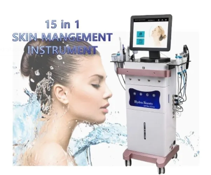 VAC Lymphatic Drainage 14 in 1 Hydra Dermabrasion Water Oxygen Face Lifting Beauty Device