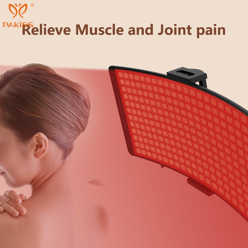 Pakiss 660nm 850nm Red Light Therapy Device, Portable Pain Relief &amp; Whole Body Care