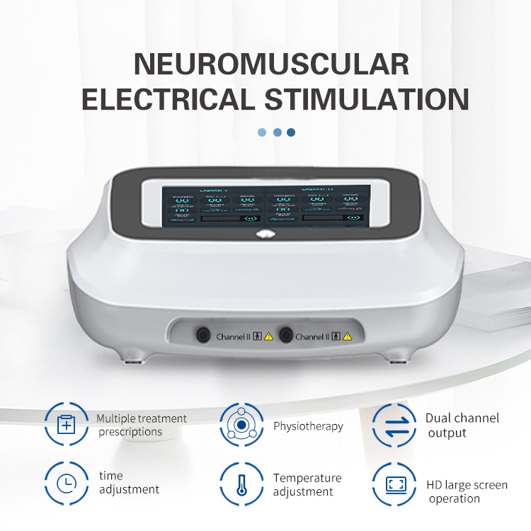 Touch Screen Nerve and Muscle Electrical Stimulation Device Electrotherapy Machine
