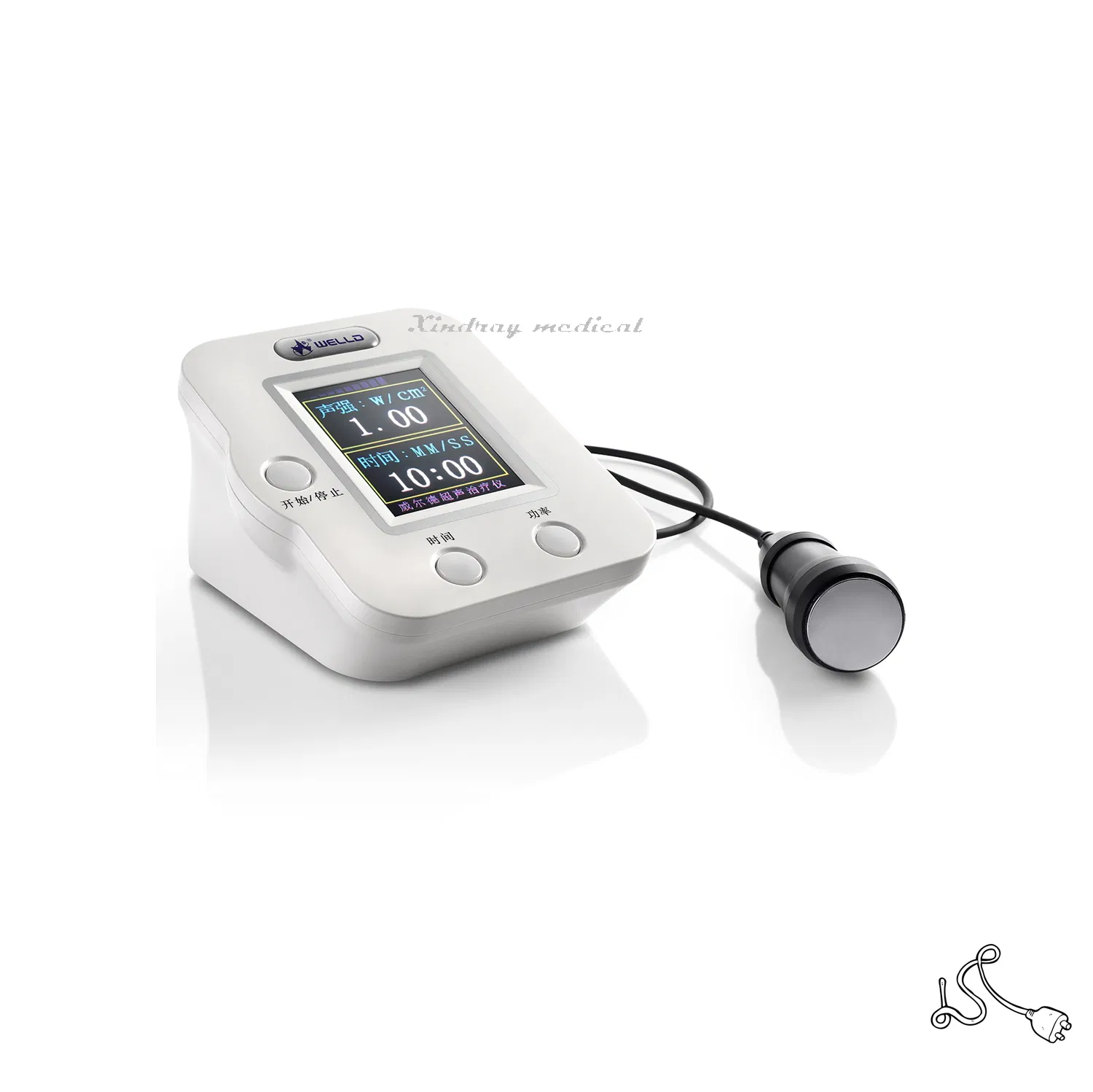 Xrut100 Portable Full Digital Ultrasonic Therapy Machine