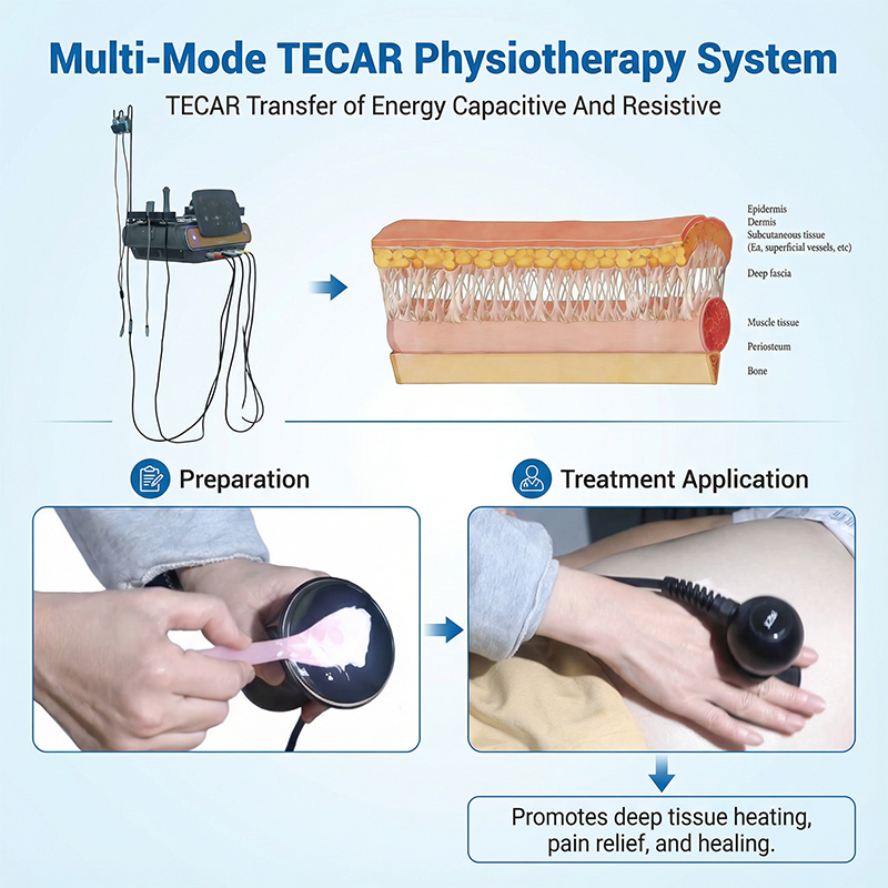Professional Cet Ret Tecar Therapy Physiotherapy Device for Body Pain Relief