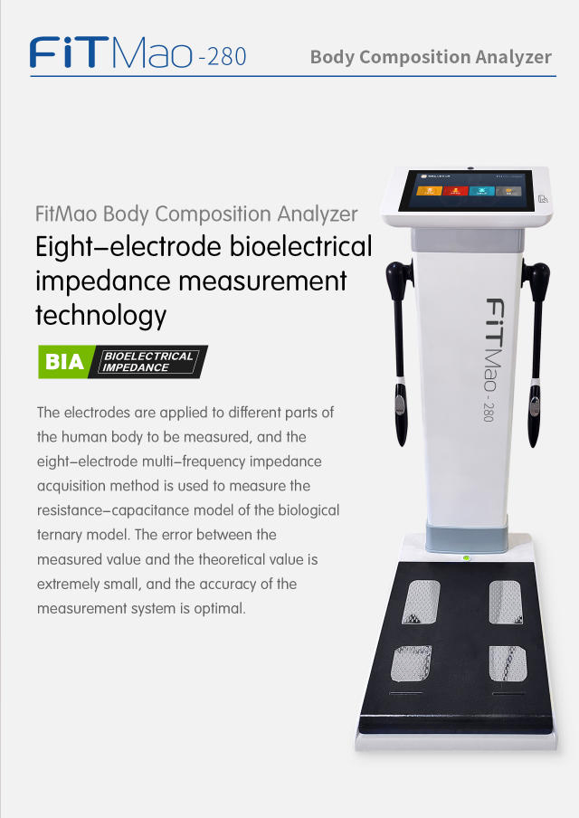 Gym Professional 8-Electrode Body Fat Meter, Bioimpedance Technology, Body Composition Analyzer