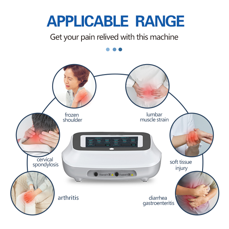 Touch Screen Nerve and Muscle Electrical Stimulation Device Electrotherapy Machine