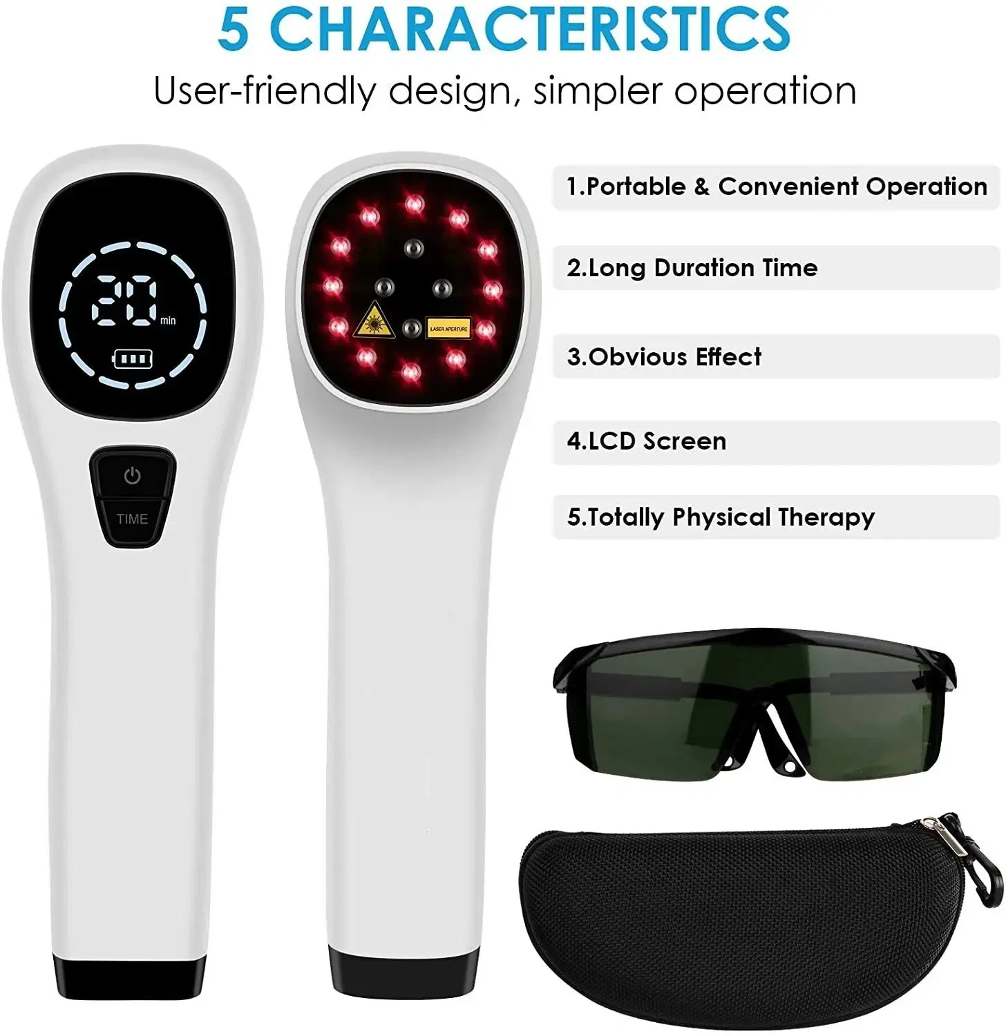 Veterinary Portable Handheld Low Level Laser Therapy Device for Animal