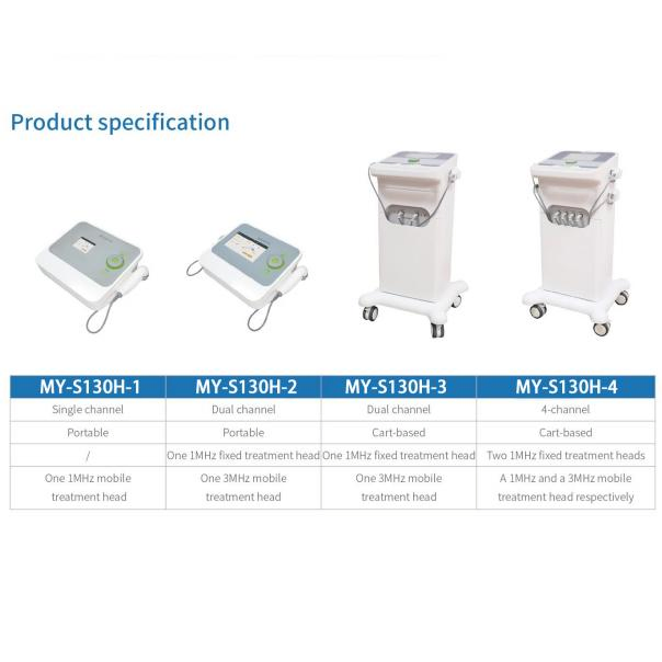 2 Probes Ultrasound Facial Body Skin Massager Therapy Ultrasonic Beauty Machine