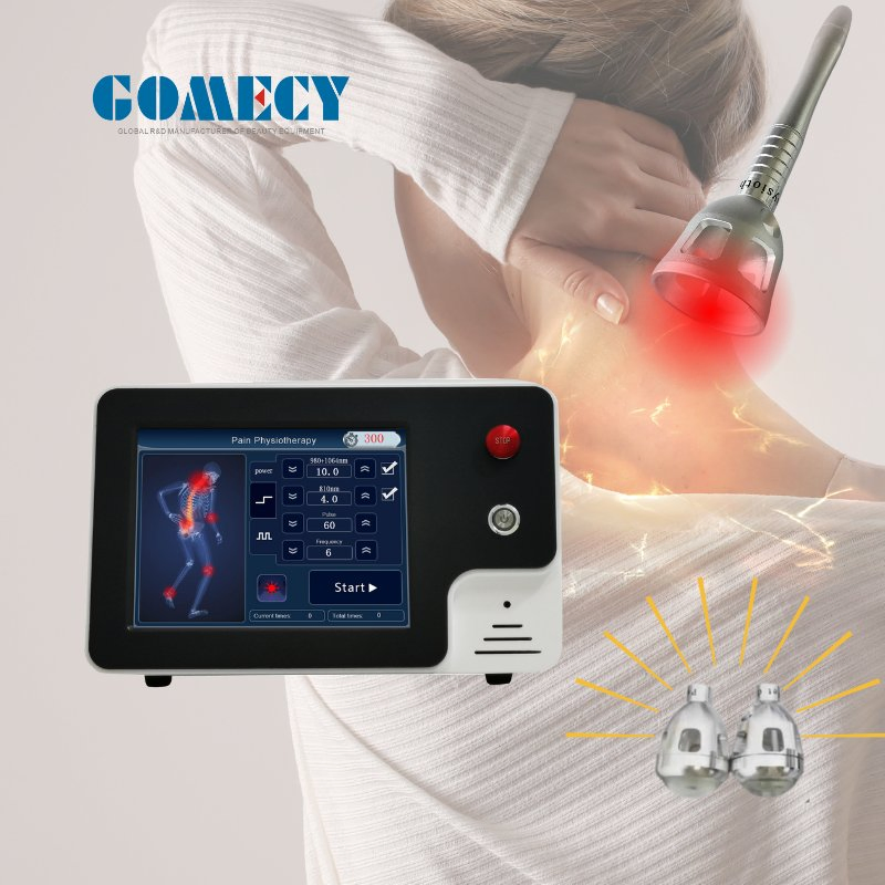 60W 100W Class 4 Medical Diode Laser Therapy Systems Best for Sports Injuries 810/980 Nm Pain Relief