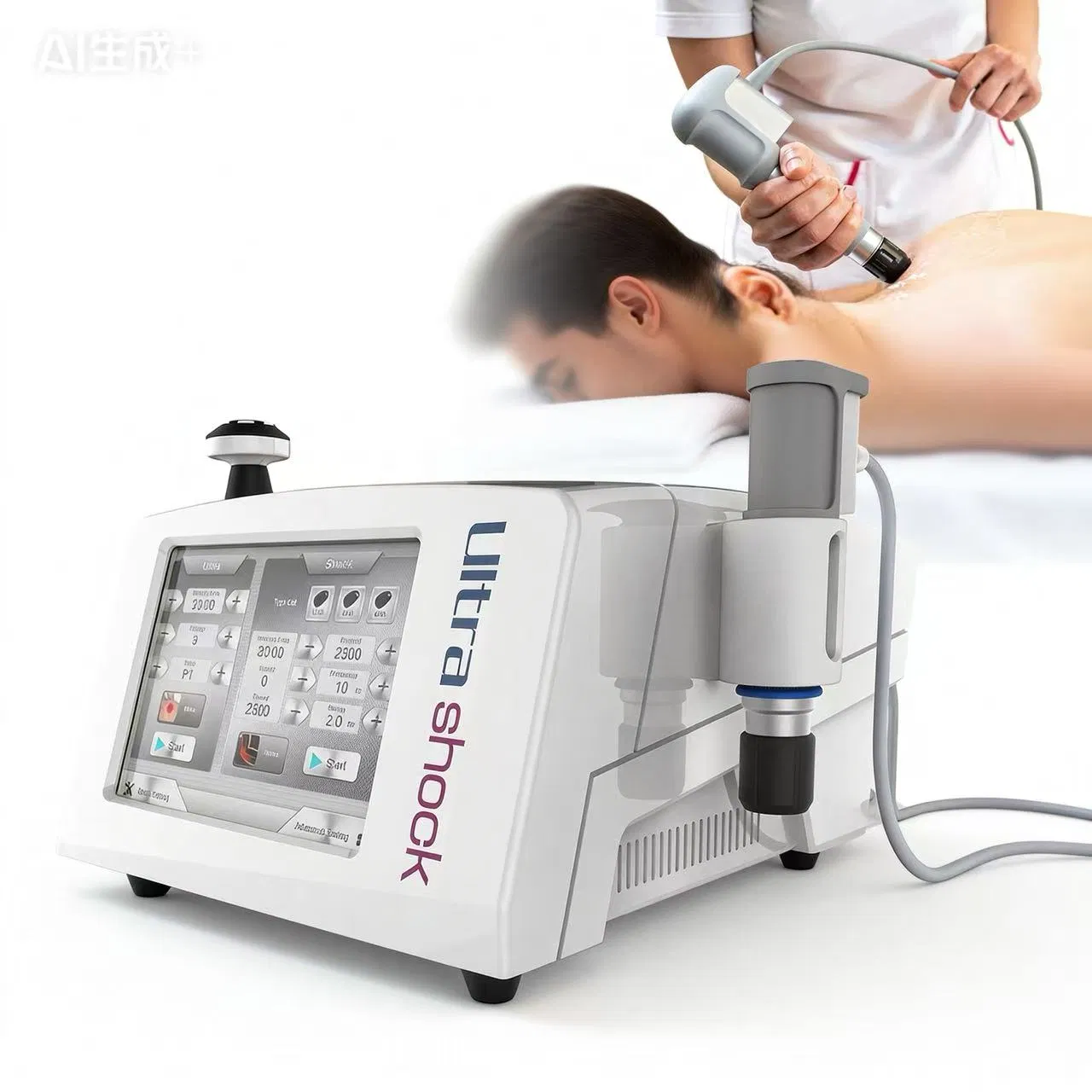 Multifunction Physical Therapy Professional Guasha Fat Reduction Shock Wave Electrotherapy Shockwave Therapy Machine for ED