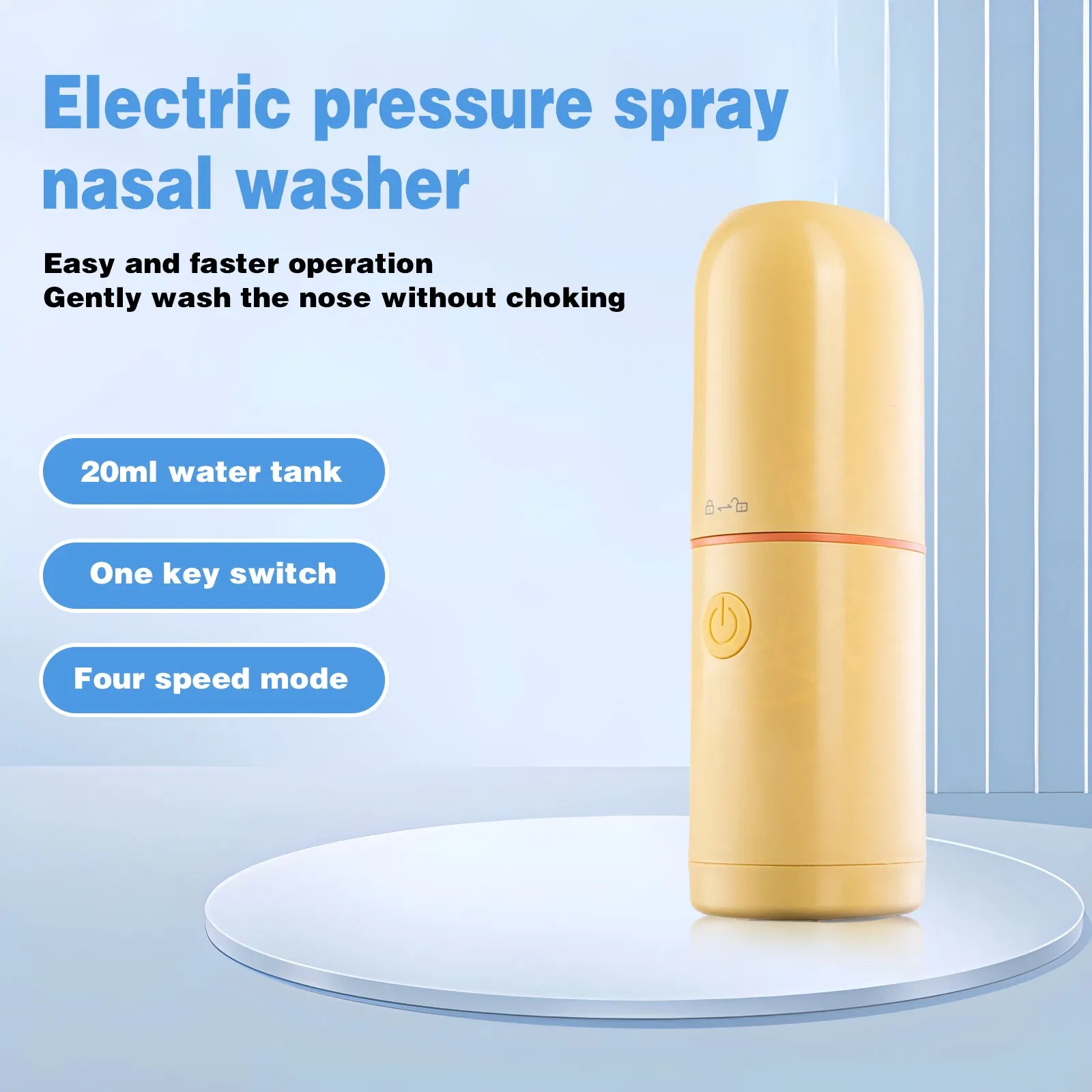 Electric Nasal Irrigation System Sinus Rinse Machine Waterproof Nose Cleaner Nasal Irrigator