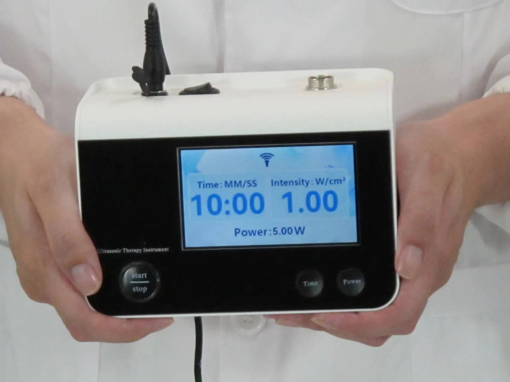 Portable Ultrasonic Therapy Instrument Massage Machine Manually Adjusted Small Size