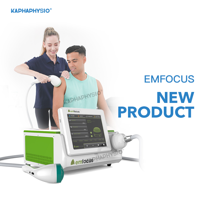Kaphaphysio Portable Physiotherapy Focused Shockwave Therapy Emfocus Medical Device for Clinics
