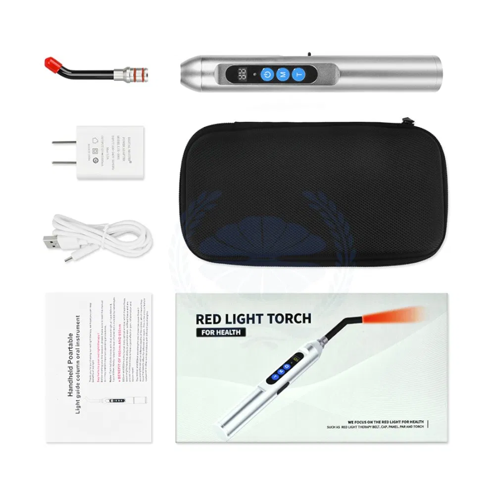 Portable LED Red Light Therapy Device Handheld Red Light Therapy Oral Infrared Physiotherapy Device