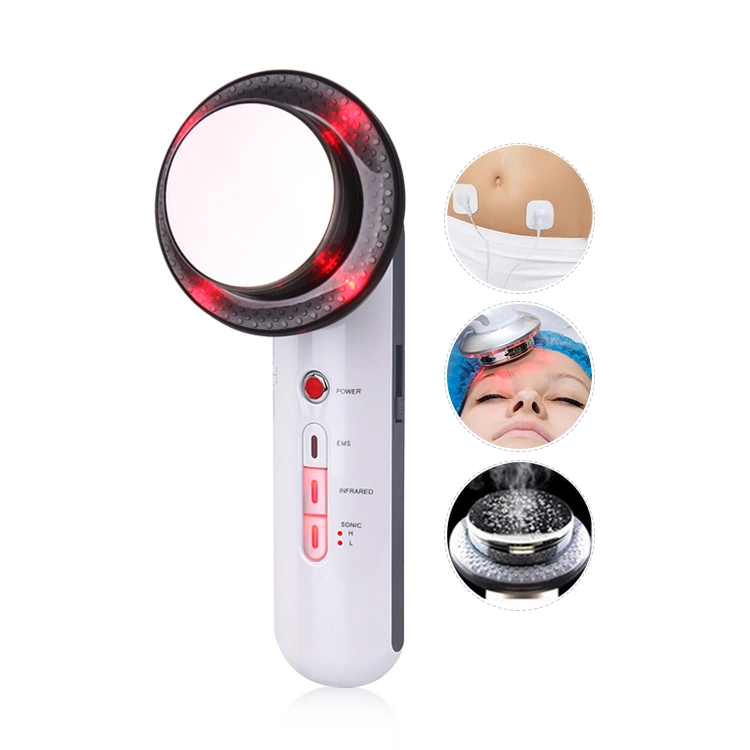 Rechargeable EMS Ultrasonic Red Light Therapy Slimming Massage Beauty Machine