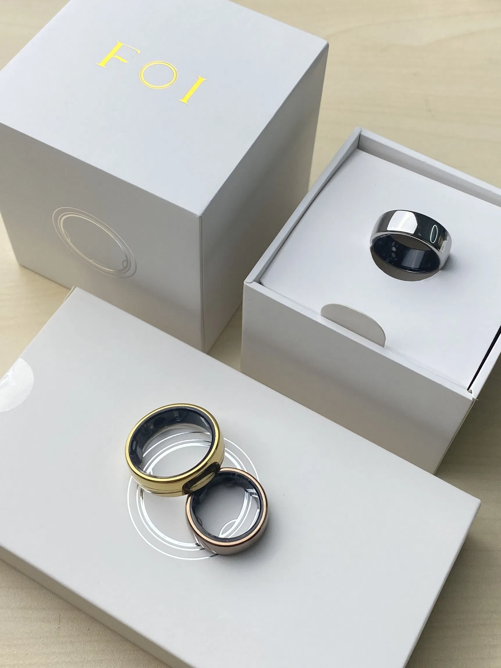 Electronica Wearable Tech 2024 Fitness Heartbeat Tracker Bluetooth Smart Health Ring with Long Battery Life and IP68 Waterproof