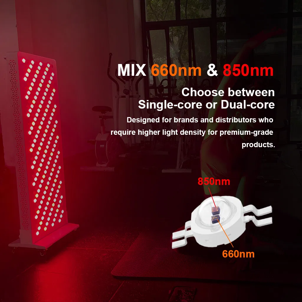 FDA CE Certification Beauty Equipment Infrared LED Red Light Therapy Sauna Panel Bed Device Handheld Factory