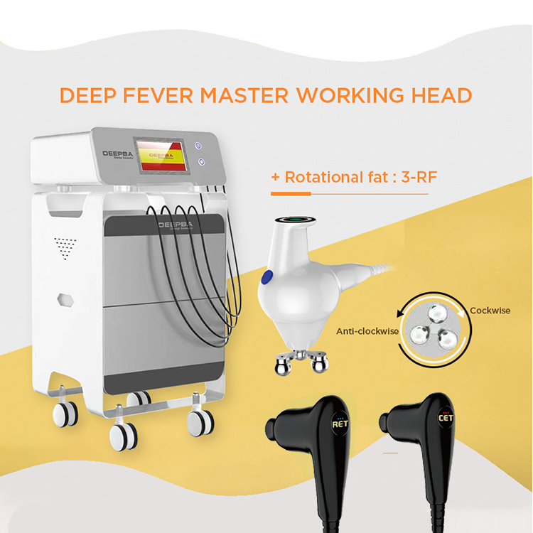 Portable 448kHz Cet Ret Tecar Physical Therapy Physiotherapy Machine 3 in 1 Monopolar RF Diathermy Tecarterapia Beauty Device