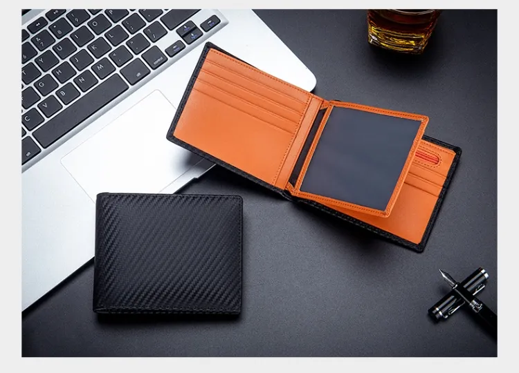 Al1074 Larga Cartera de Lujo de Diseñador de Cuero para Hombre