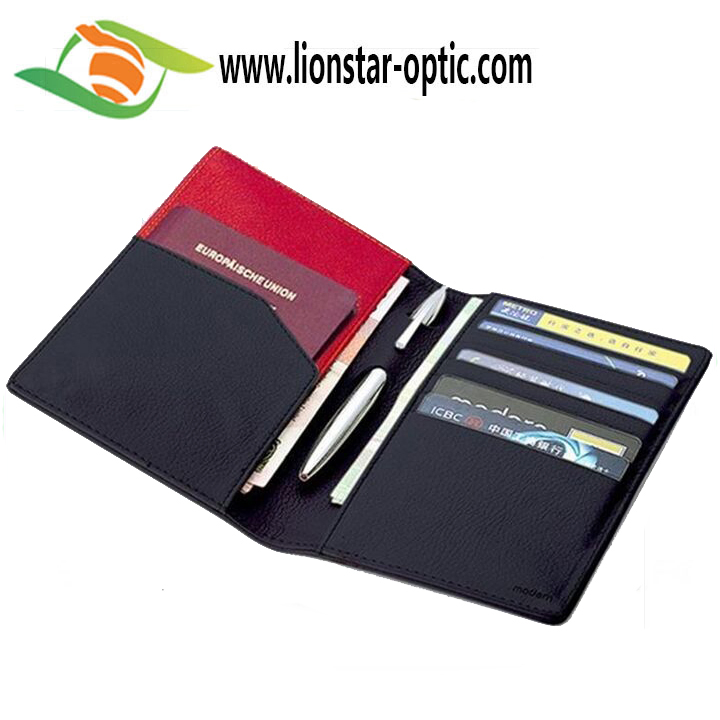 2021 Funda de Pasaporte de Cuero con Logo Debossed, Cubierta de Pasaporte para Viajes, Cartera de Pasaporte de Cuero