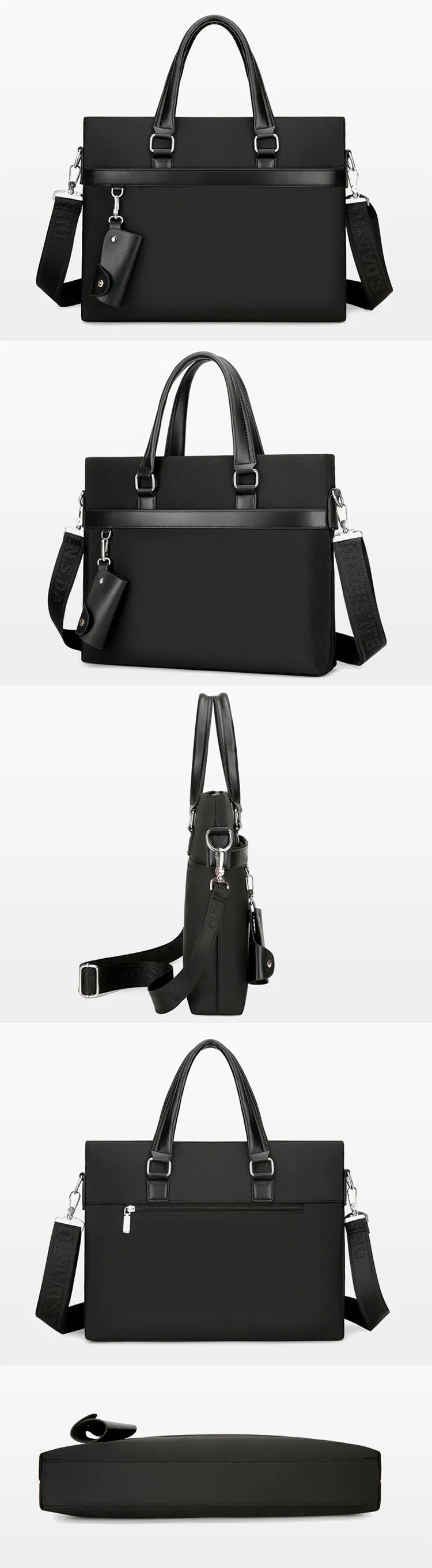 Bolsa de oficina de tela Oxford al por mayor, clásica, impermeable, maletines de negocios para hombres