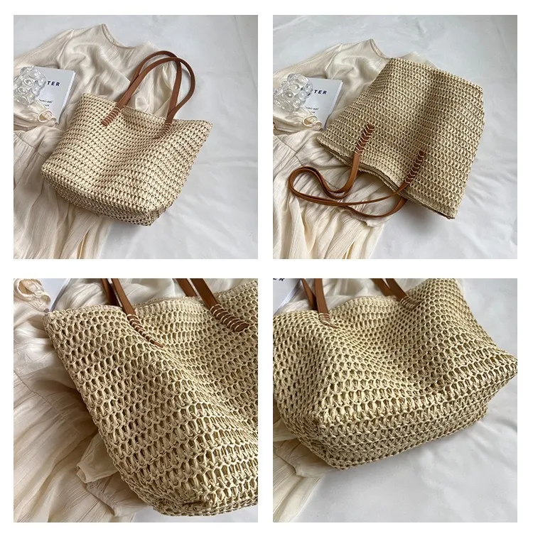 Bolso de mano de verano para la playa, bolsos de moda para mujeres