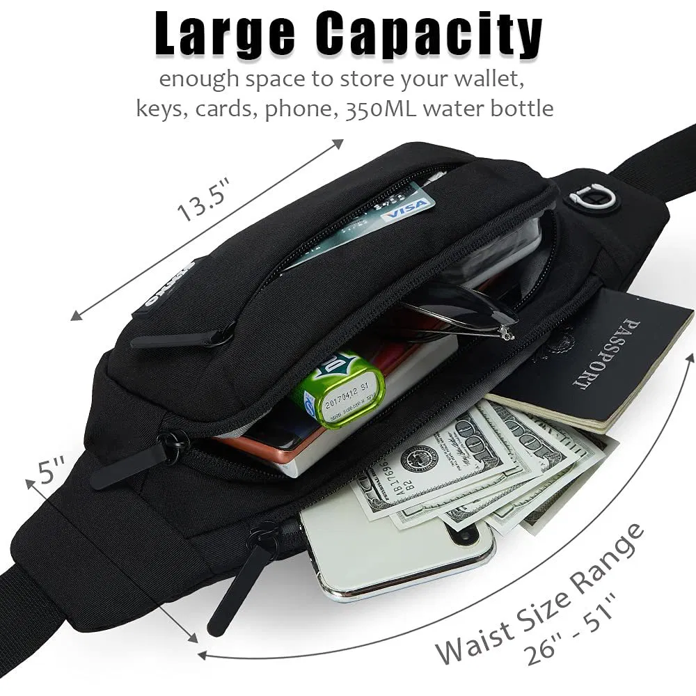 Bolso de cintura deportivo para hacer ejercicio, senderismo, viaje, bandolera, bolso de pecho, caminatas