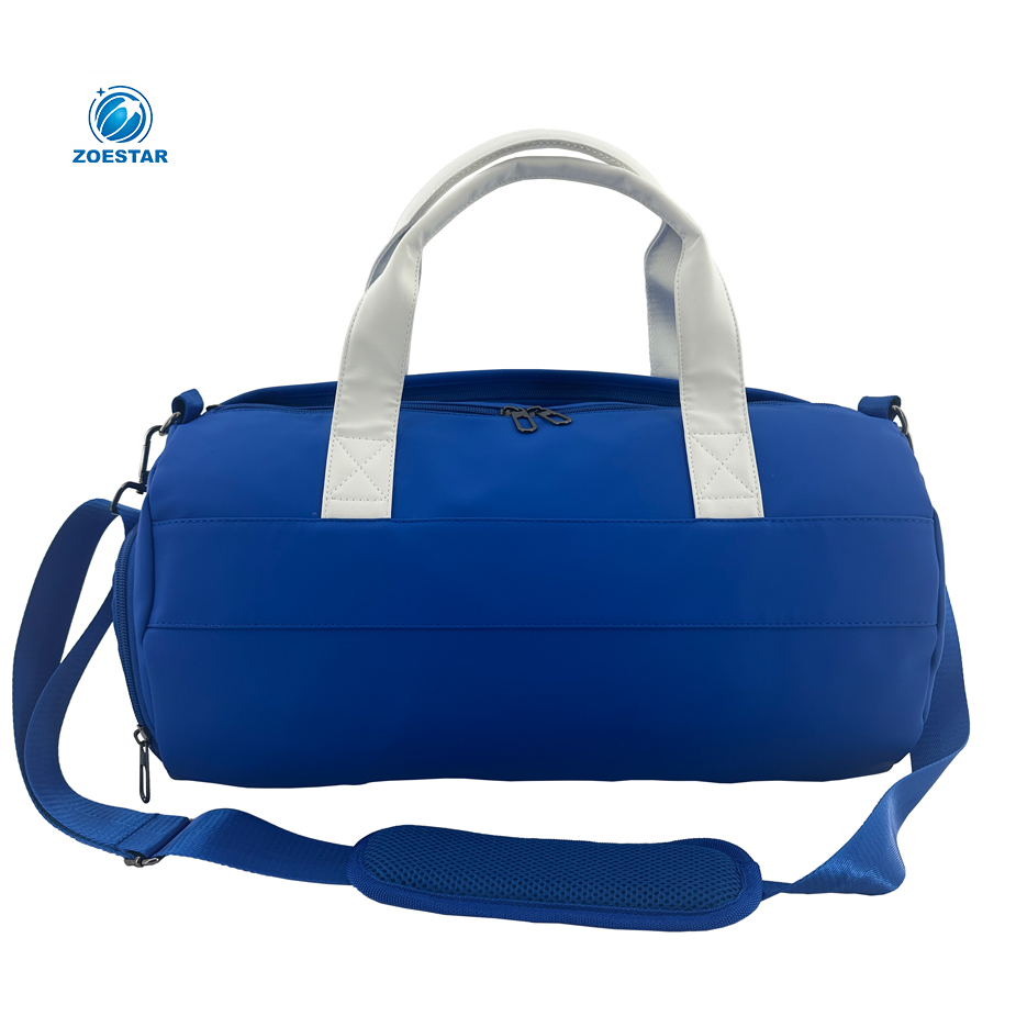 Bolso de hombro de moda casual europea para fitness con compartimento para zapatos de cuero PU para viajar