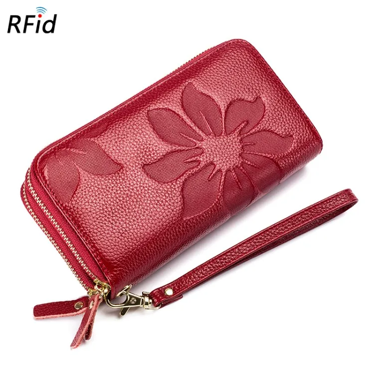 Al1074 Larga Cartera de Lujo de Diseñador de Cuero para Hombre