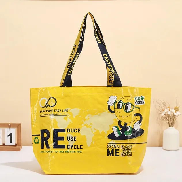 Bolsa de transporte reutilizable impermeable de material no tejido de PP para comida y almuerzo con asa para durian, bolsa térmica aislante