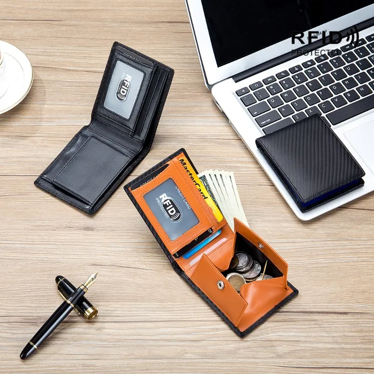 Al1074 Larga Cartera de Lujo de Diseñador de Cuero para Hombre