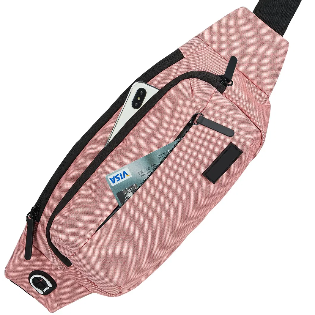 Bolso de cintura deportivo para hacer ejercicio, senderismo, viaje, bandolera, bolso de pecho, caminatas
