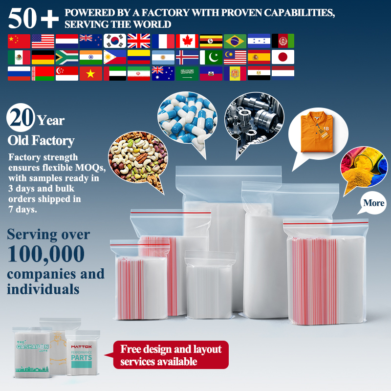 Bolsa de cierre hermético mate translúcido clara, bolsa de plástico LDPE HDPE CPE EVA PE PVC, empaquetado de prendas de vestir, tabletas, dispensación de medicamentos, empaquetado de alimentos