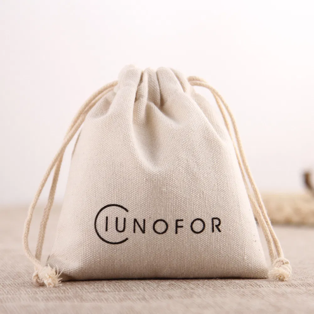 Bolsa de algodón con cordón para almacenamiento de muselina, bolsa personalizada para empacar zapatos