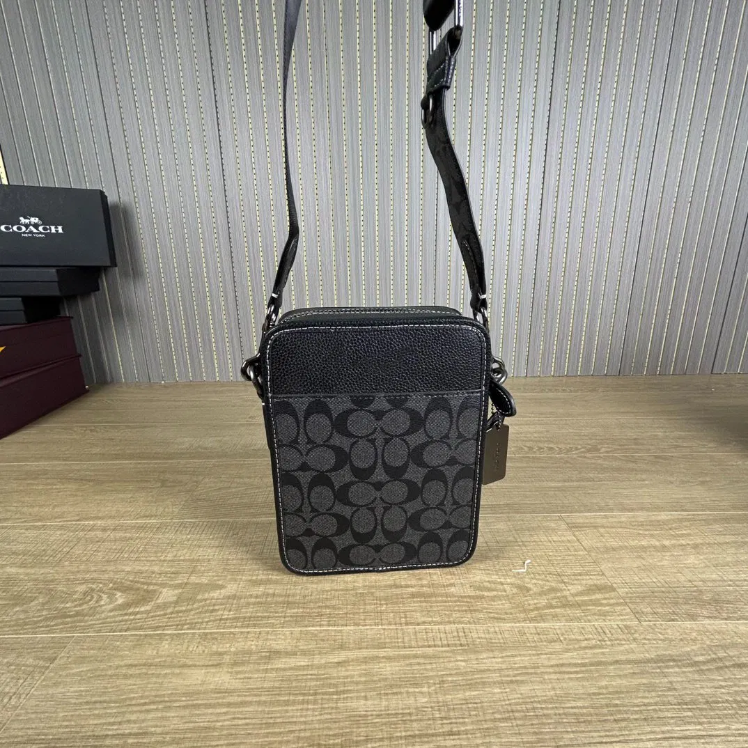 Maletín de cuero genuino para hombres negros, bolso de hombro de moda, tote, bolso de mano