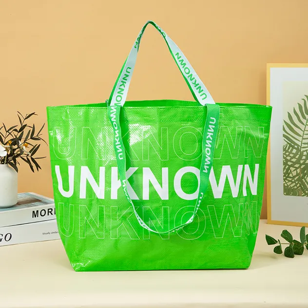 Bolsa de transporte reutilizable impermeable de material no tejido de PP para comida y almuerzo con asa para durian, bolsa térmica aislante
