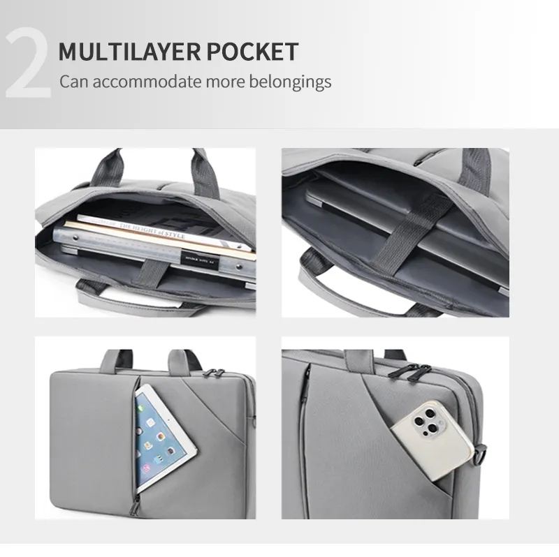 Bolsa de mensajero para computadora de un solo hombro, maletín de negocios para viajes, impermeable, para laptop, para mujeres