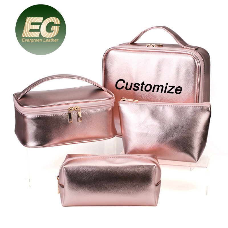 19 Años Moda Cuero Almacenamiento Joyería Reloj Tocador Olor Prueba Dura EVA Train Bolsa Casos Herramienta Maquillaje Lápiz Belleza Teléfono Cosmético Carro Maquillaje Llevar Caso
