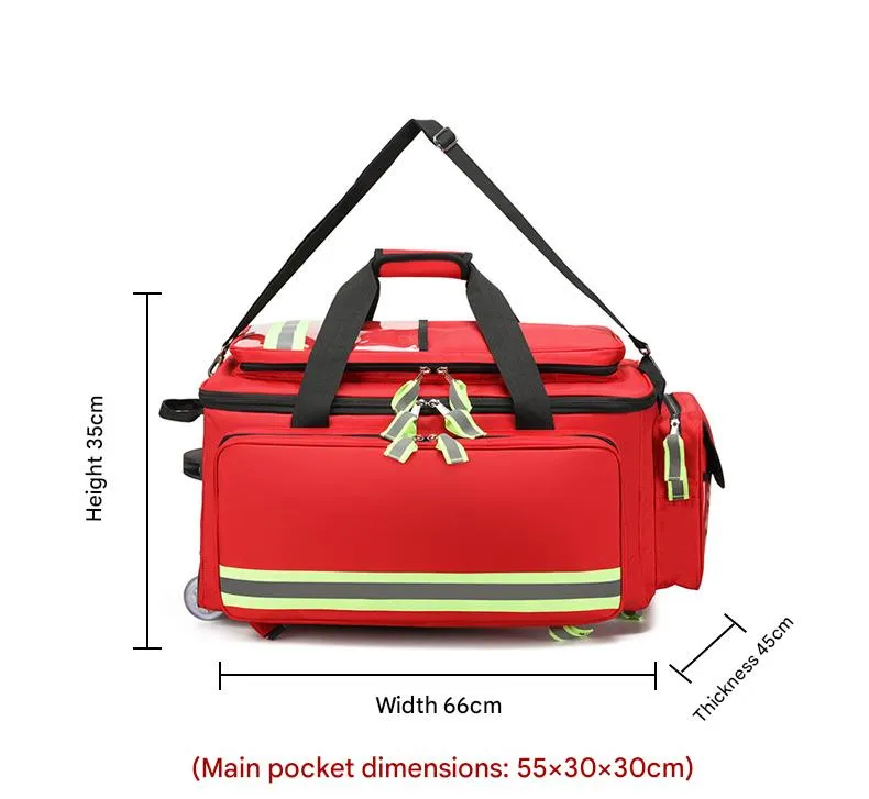 Bolsa de Emergencia para Carro de Gran Capacidad Kit de Primeros Auxilios para Senderismo y Viajes al Aire Libre