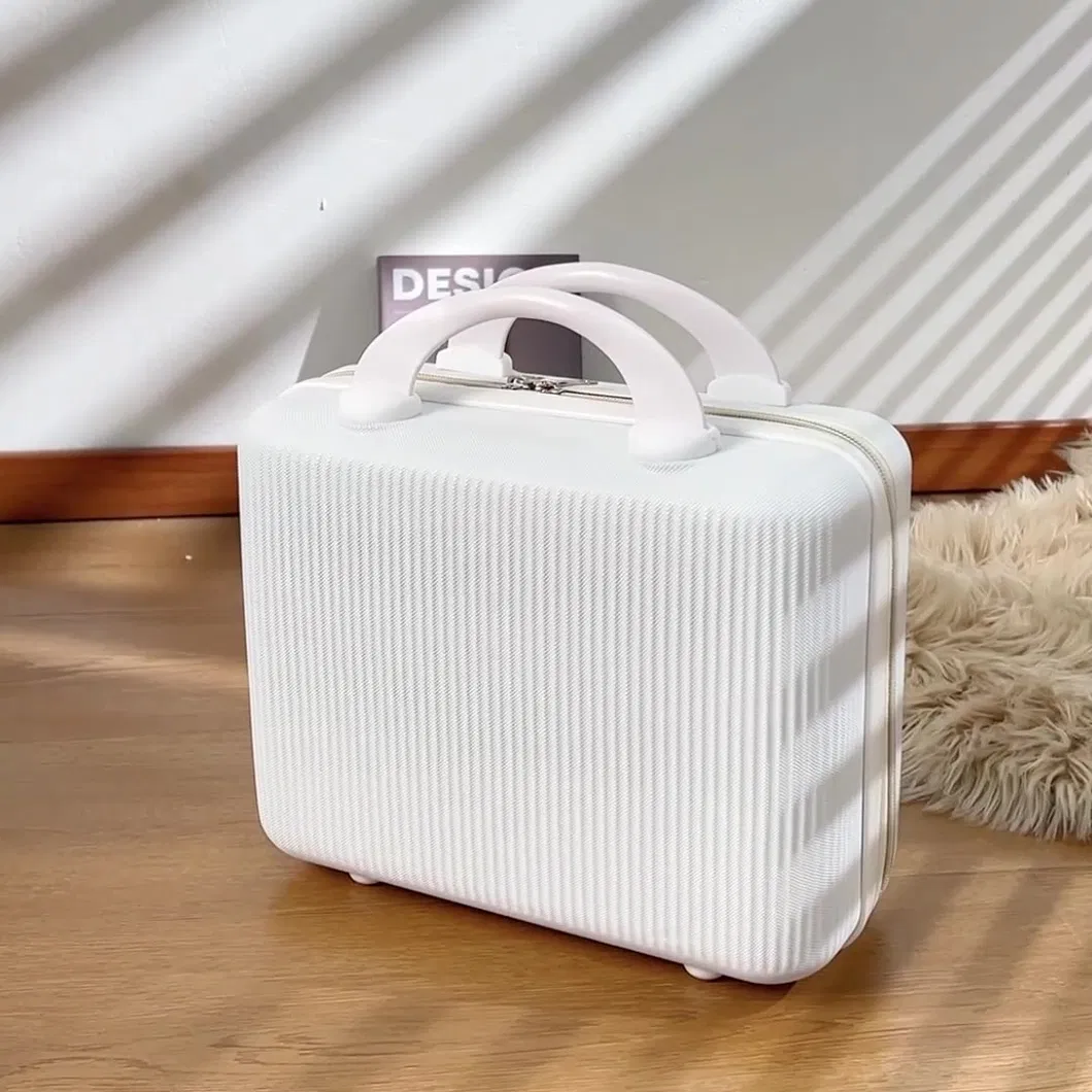 Caja de almacenamiento de maquillaje de belleza compacta 14 pulgadas de ABS para equipaje de mano
