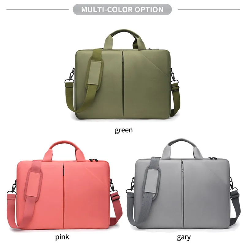 Bolsa de mensajero para computadora de un solo hombro, maletín de negocios para viajes, impermeable, para laptop, para mujeres