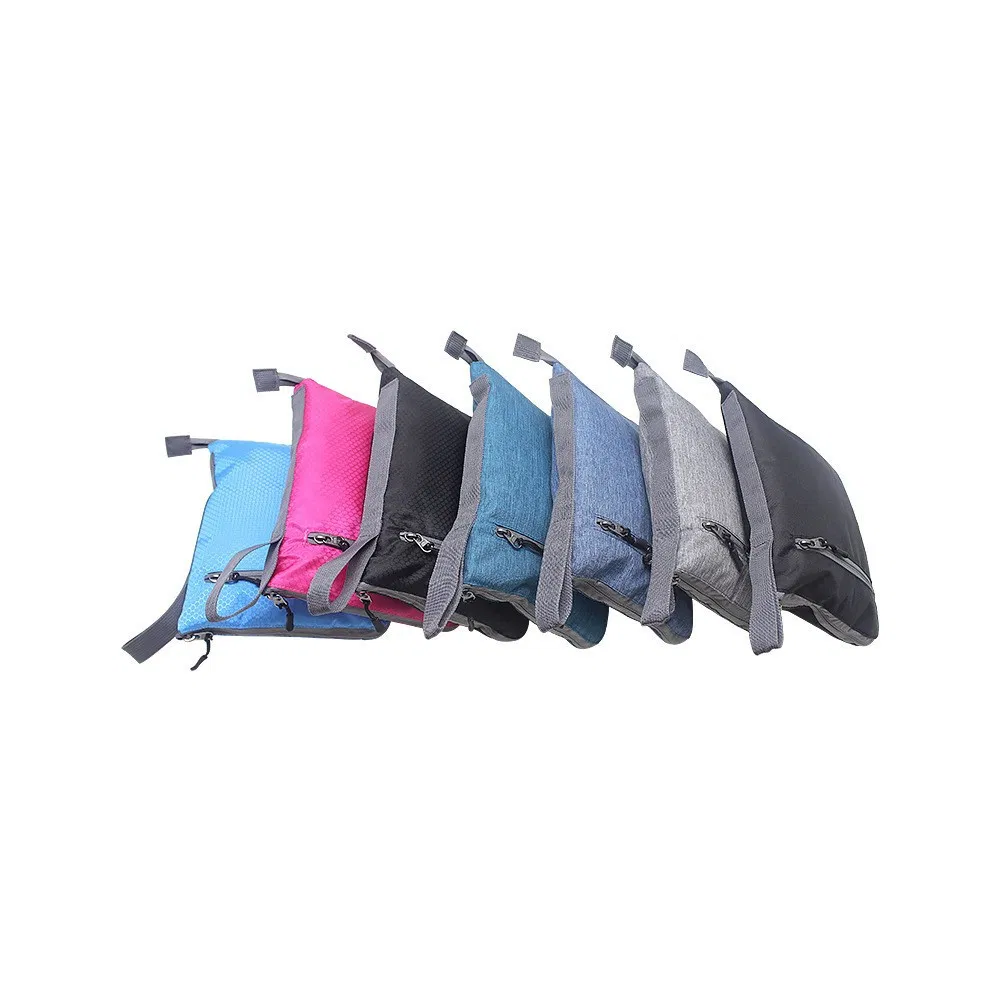 Bolsa de viaje grande, plegable y empaquetable con compartimento para zapatos