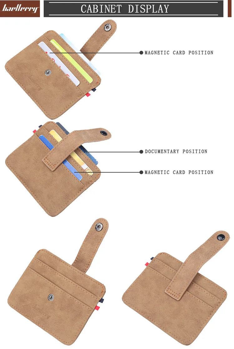 Cartera de cuero PU vintage, soporte para pasaporte, tarjetero, monedero de lujo para hombre