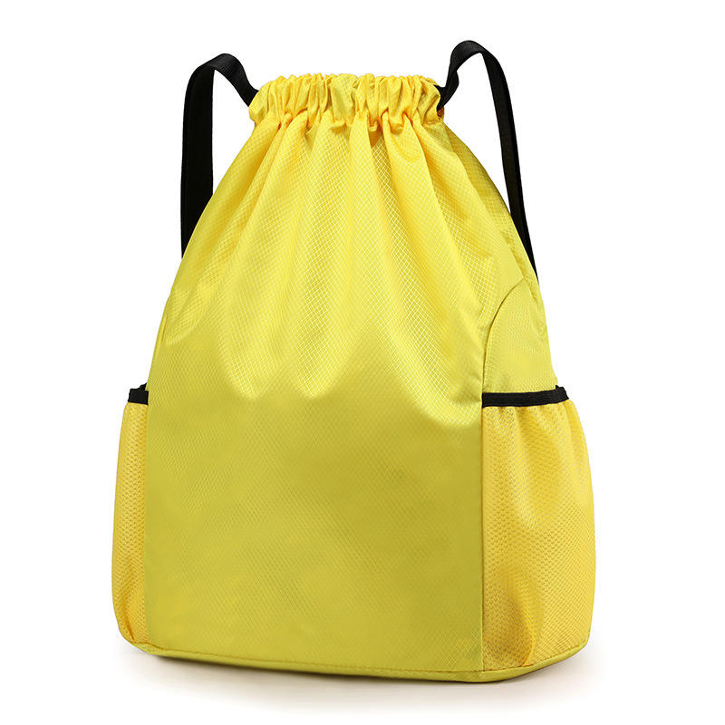 Bolsa deportiva impermeable y portátil, mochila de cinturón grueso para montar, bolsa de gimnasio con cordón para zapatos