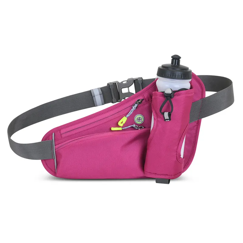 Mochilas deportivas de color sólido con soporte para botella de agua