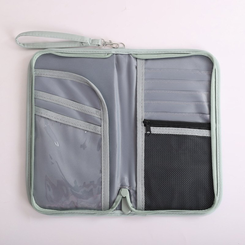 Billetera antirrobo de RFID personalizada, organizador de boletos de viaje, bolsa para pasaporte y tarjetas, impermeable