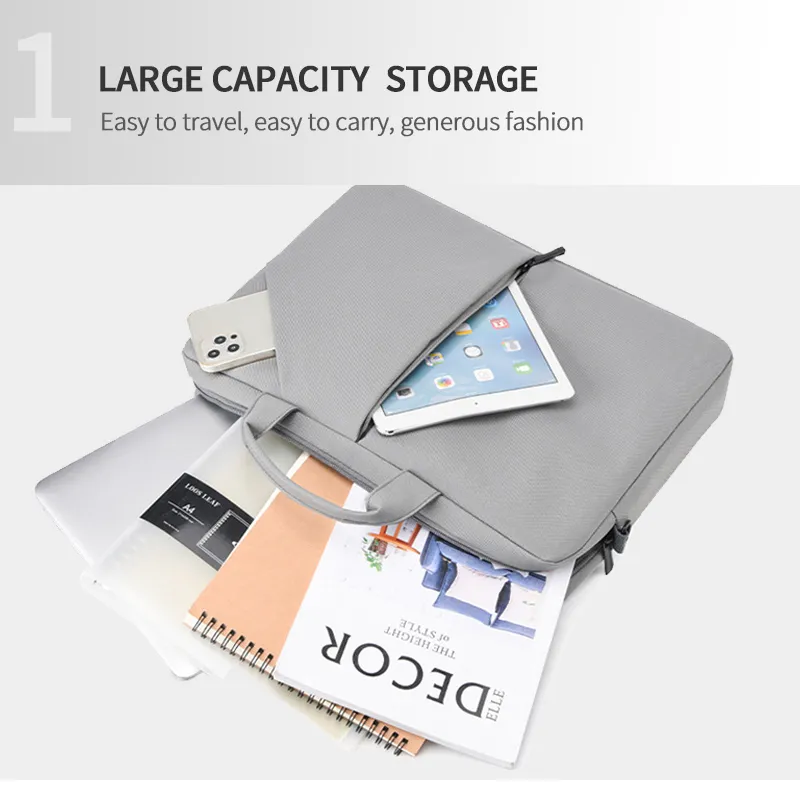 Bolsa de mensajero para computadora de un solo hombro, maletín de negocios para viajes, impermeable, para laptop, para mujeres