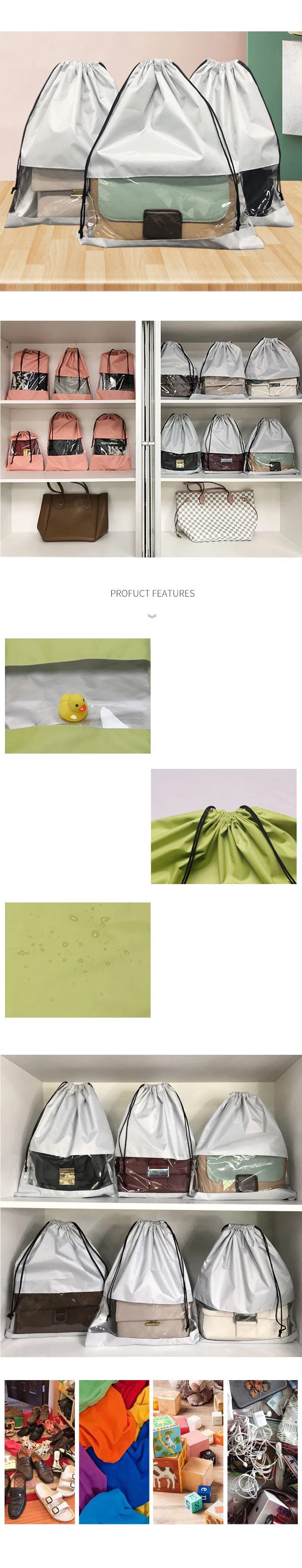 Ea357 Bolsa de Polvo para Damas Mujeres Moda Bolso de Hombro Multifuncional Zapatos de Diseñador Bolsas Personalizadas con Cierre de Cuerda