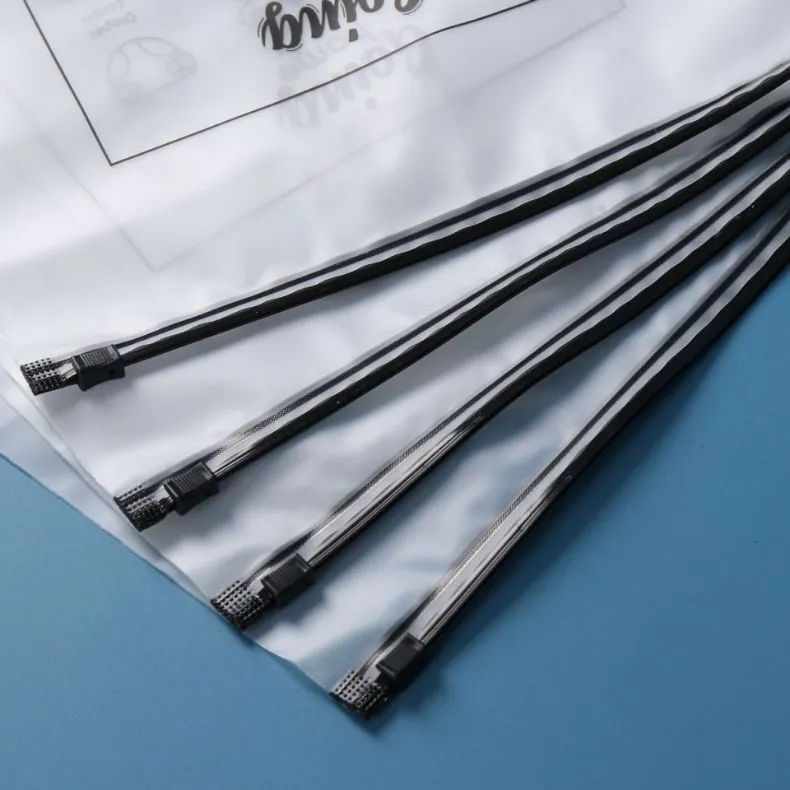 Personalizar impresión CPE EVA PE PVC bolsa con deslizadores de cremallera clara mate plástica empaquetado con cremallera para prendas de vestir, cosméticos, médicos y viajes