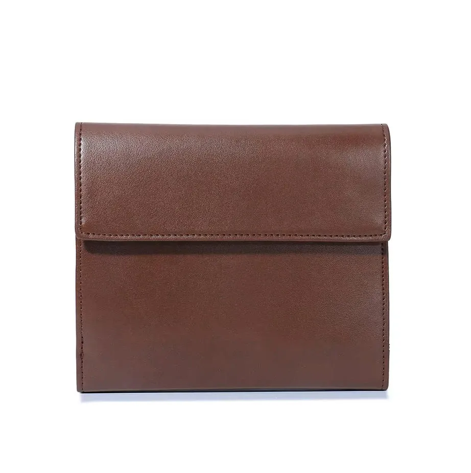 Billetera de pasaporte trifold RFID premium organizador de viaje bolsa portapasaporte (MFW3137)