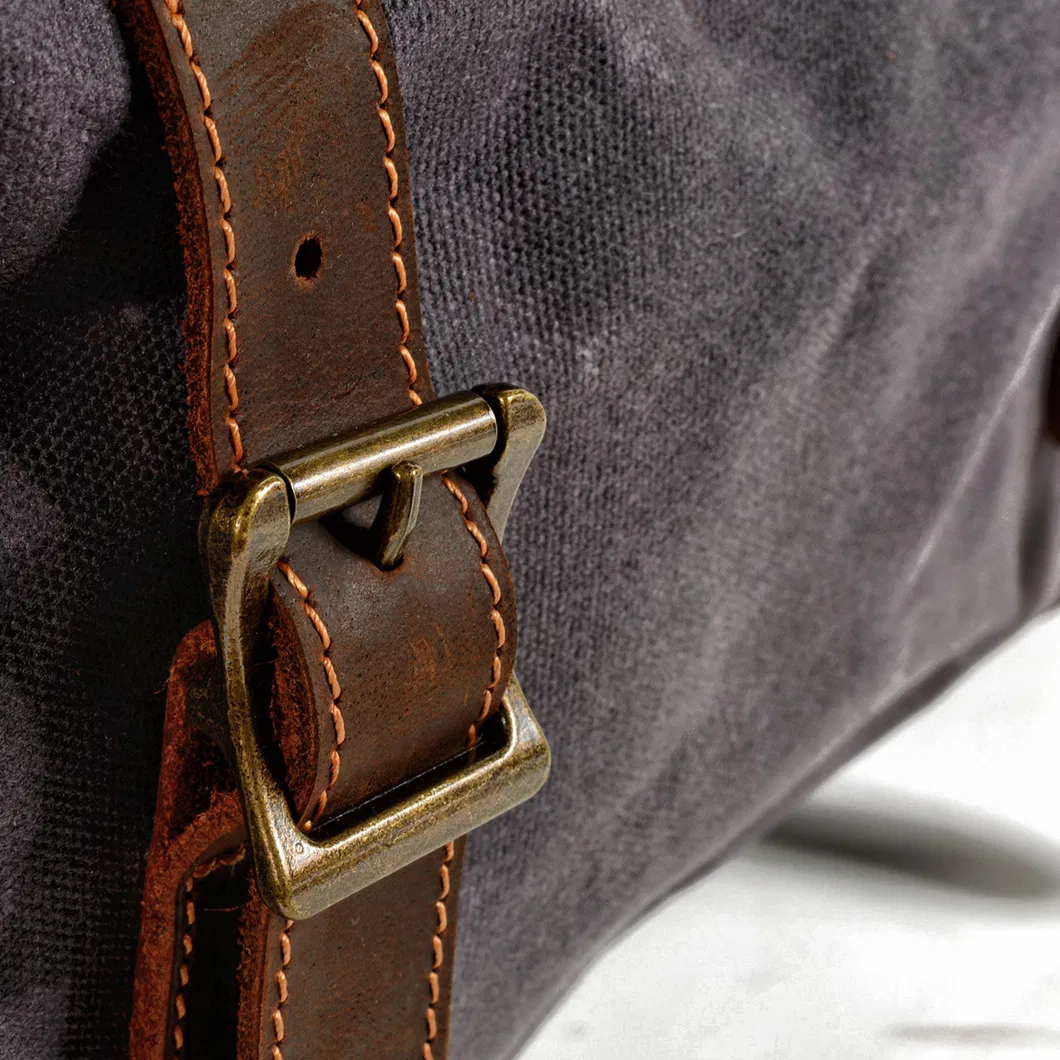 Bolsas de viaje de lona de cera de gran capacidad para hombre